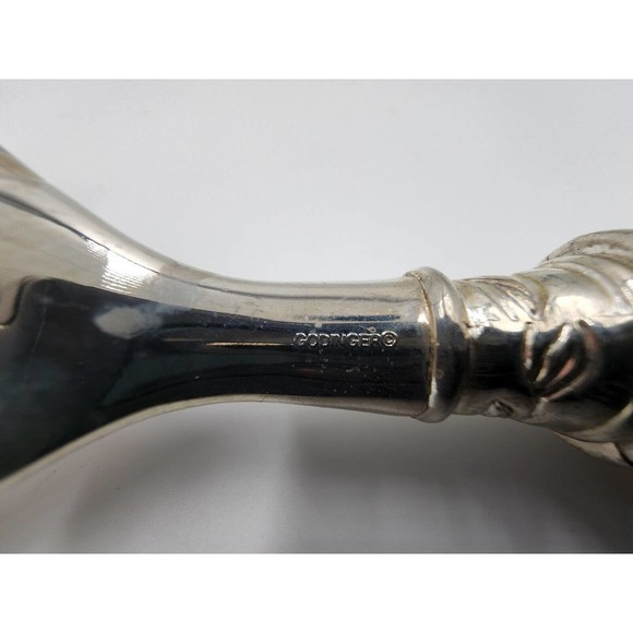 Godinger Silver-Plated Filigree Grape Handle Amber Crystal Silverware Set - Picture 8 of 9